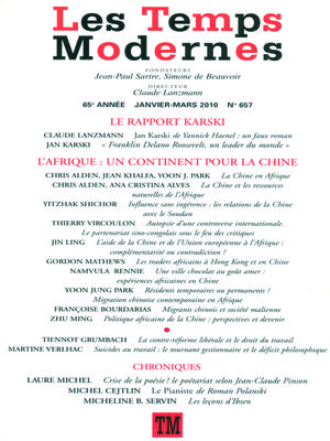 cover image of Les Temps Modernes N° 657